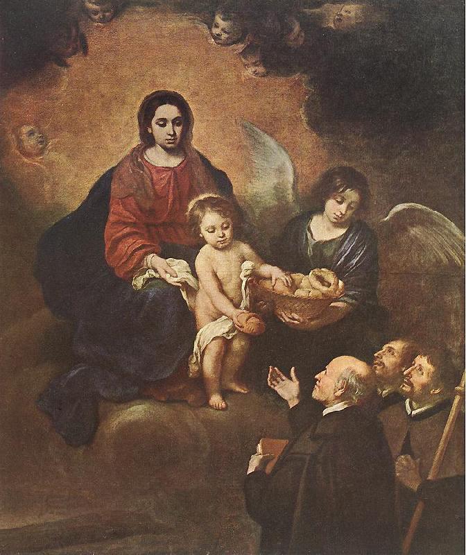MURILLO, Bartolome Esteban The Infant Jesus Distributing Bread to Pilgrims sg oil painting picture
